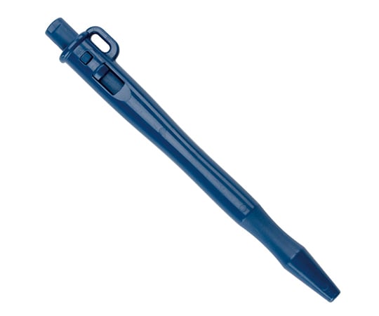 4-1278-03 スプリングレス型キャップレスボールペン（ノック式） ランヤード型 青 RG-RSL-BL