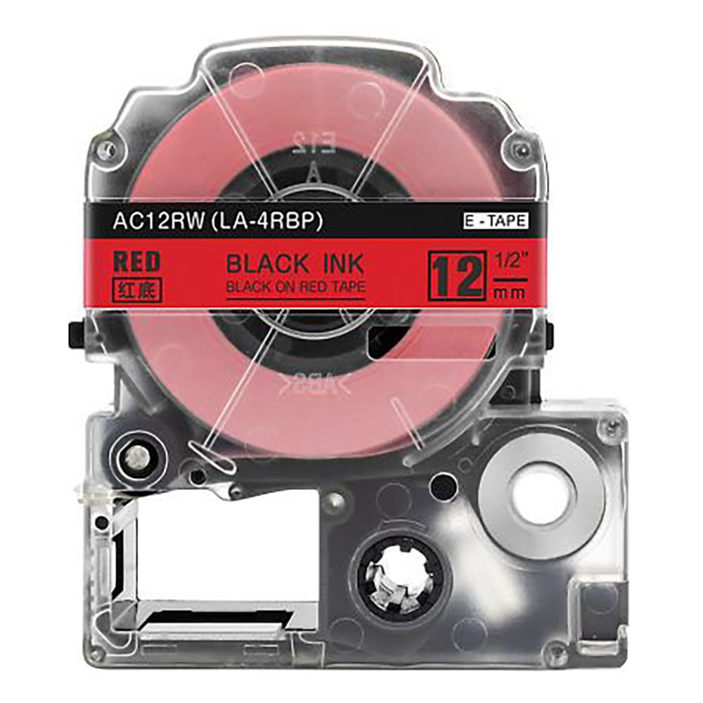 テープカートリッジ　レッド　12mm
