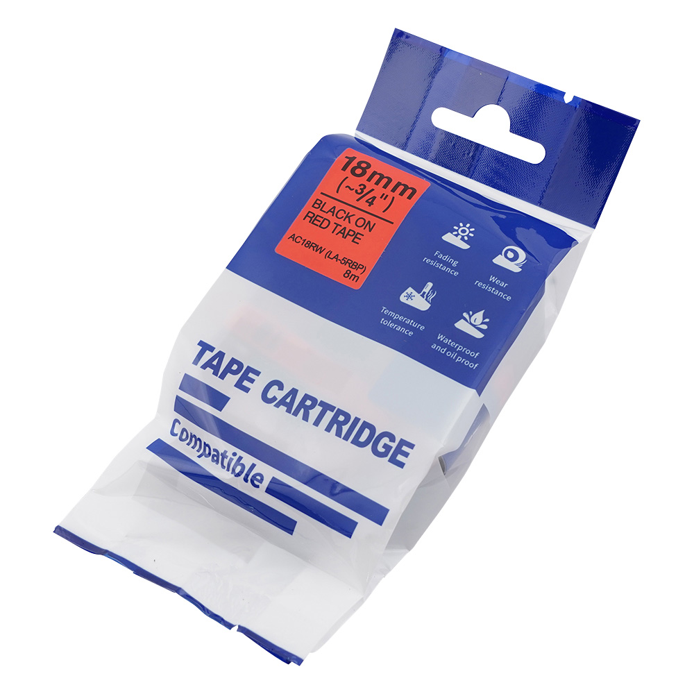 テープカートリッジ　レッド　18mm