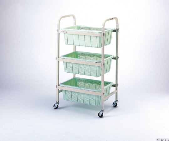 【組立】アズワン4-149-01三段ワゴン５１８×３６３×９２０ｍｍ【1台】(as1-4-149-01)