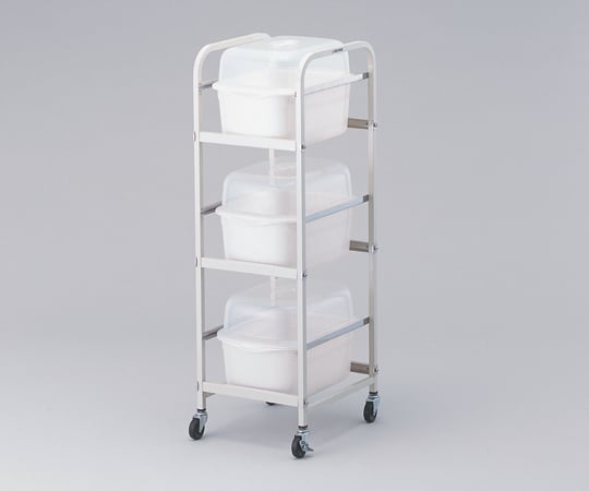 【組立】アズワン4-149-03三段ワゴンH-R【1台】(as1-4-149-03)