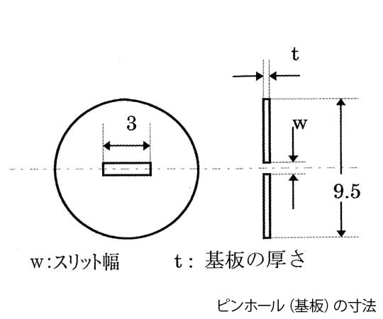 レックス4-1775-05　精密スリット　100±5μm×3mm