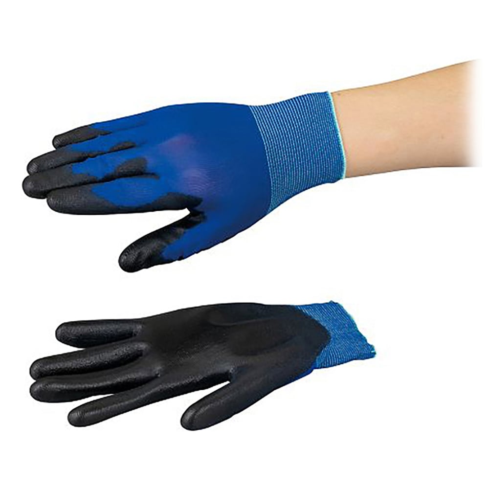 アズツール青色PUコート手袋（18G）　緑