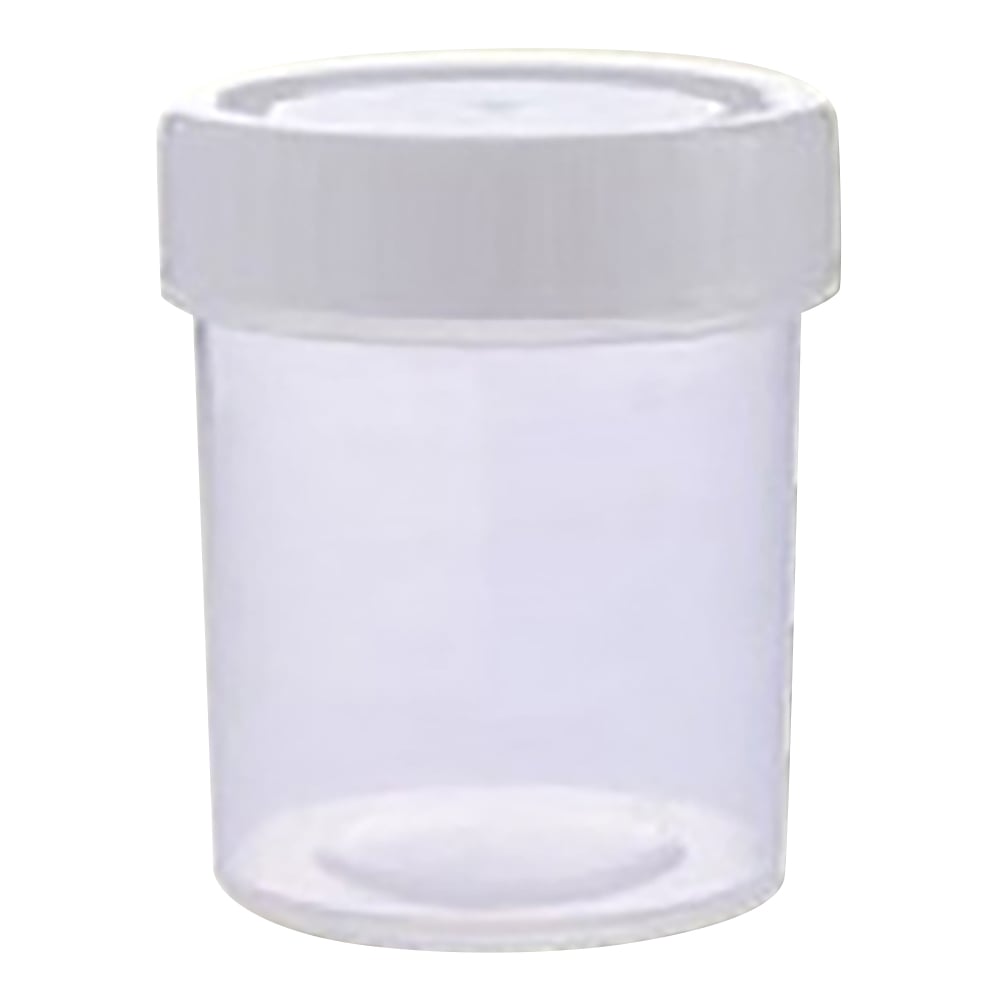滅菌サンプル容器（個包装タイプ） 白 60mL 1箱（350個入） P40102W