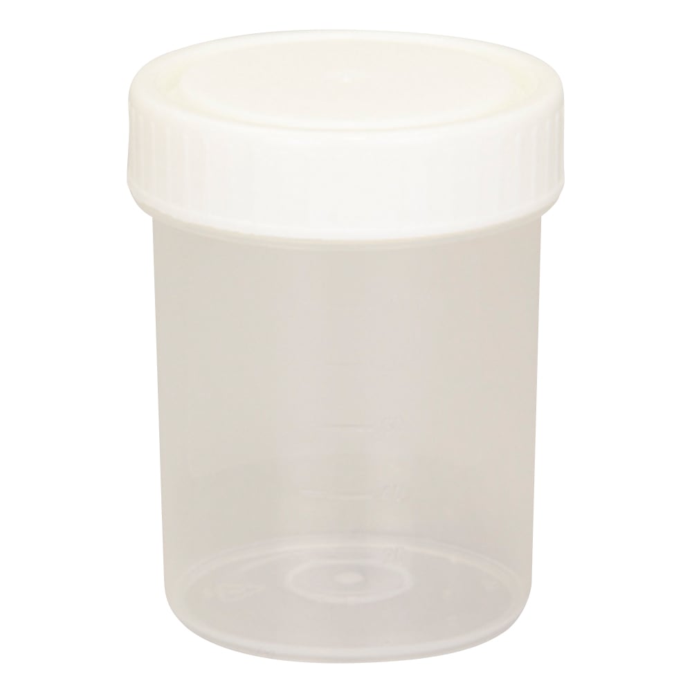 滅菌サンプル容器（個包装タイプ） 白 120mL 1箱（200個入） P40104W