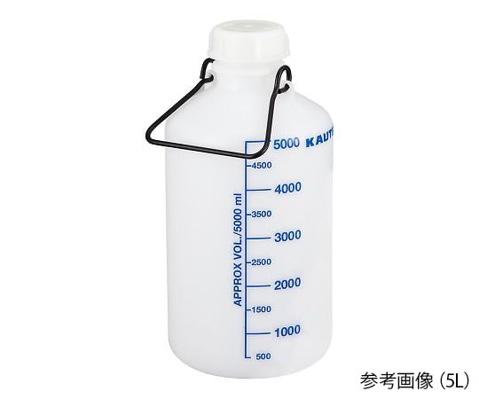 KAUTEX4-2060-02　ハンドル付細口瓶（青目盛付）　10L 2000084133
