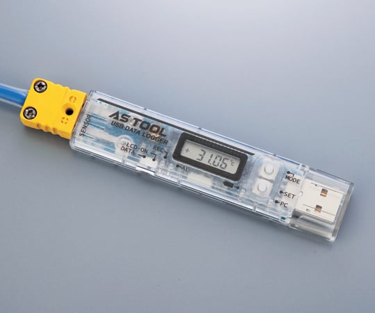 4-2084-01 熱電対データロガー（センサー付） 突き刺しセンサー（直