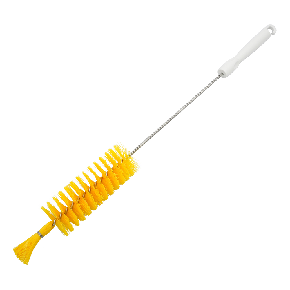 パイプクリーナーホ付（PBT毛）　500×135×φ50mm　イエロー