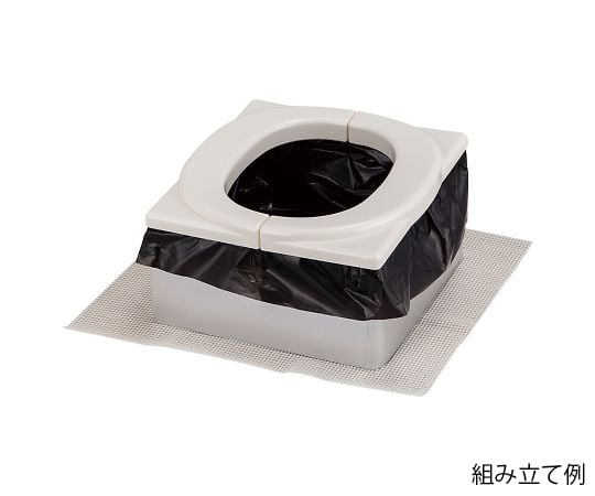 【簡易組立必要】アズワン4-2144-01　非常用ポータブルトイレ PKT-001