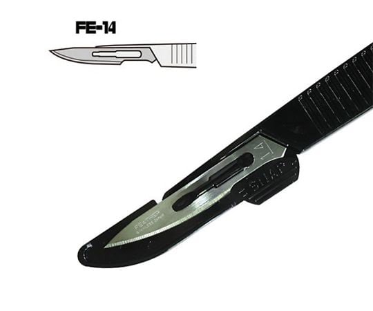4-2196-04　超薄刃精密ナイフ　ストレート FE-14