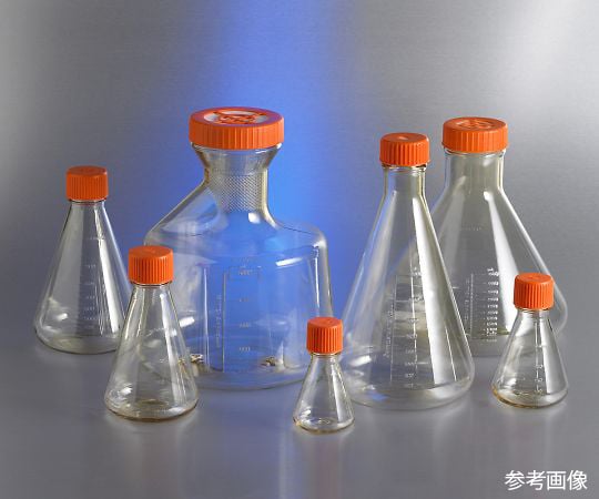 4-2199-04 三角フラスコ バッフル無し 1000mL 25個入 431147