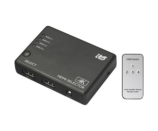 ラトックシステム4-2281-01　HDMI切替器　4入力1出力 RS-HDSW41-4K