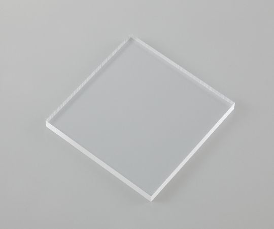 4-2293-01　樹脂板材（厚物）　PMMA（アクリル）・透明　495×495×15mm PMMA-050515