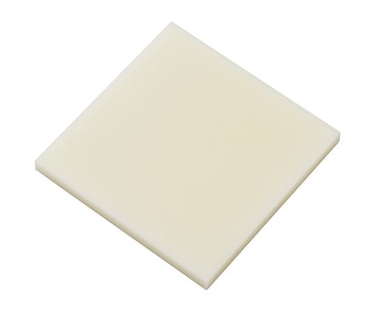 4-2300-01　樹脂板材（厚物）　ABS樹脂・ナチュラル　495×495×15mm ABSN-050515