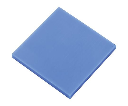 4-2302-03　樹脂板材（厚物）　PA（MCナイロン（R））・青　495×495×30mm PAB-050530