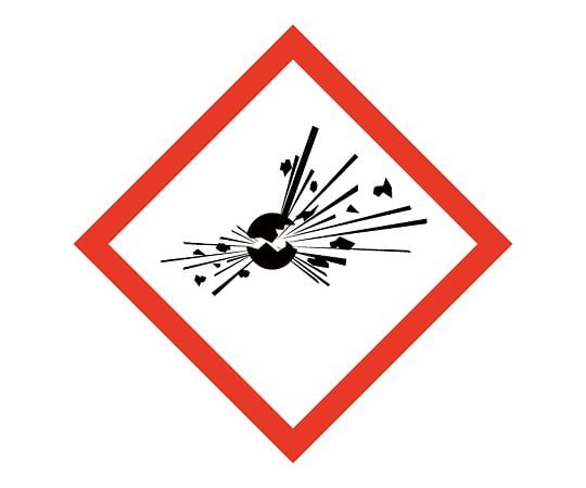 LLG　Labware4-2440-01　警告ラベル（英・仏・独）　GHS01　爆発物（警告）　250枚入 9105700