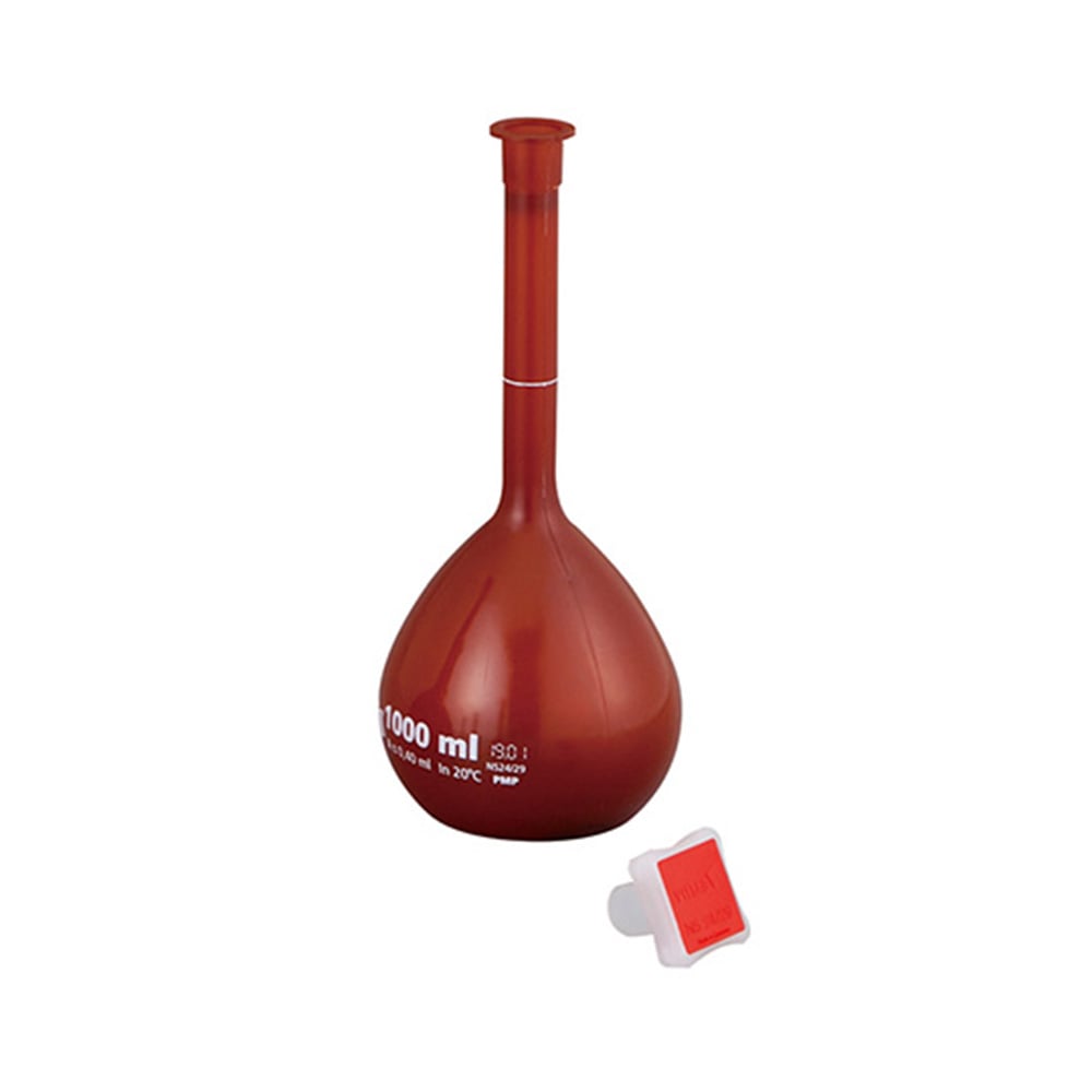 ［取扱停止］遮光共栓メスフラスコ（PMP）　1000mL 676950as1-4-2443-07