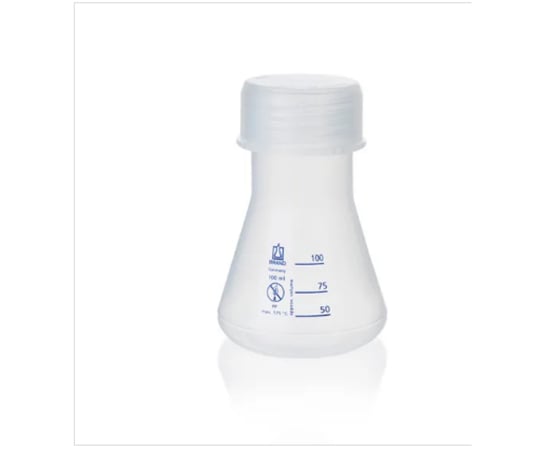 PP三角フラスコ（青目盛）100mL