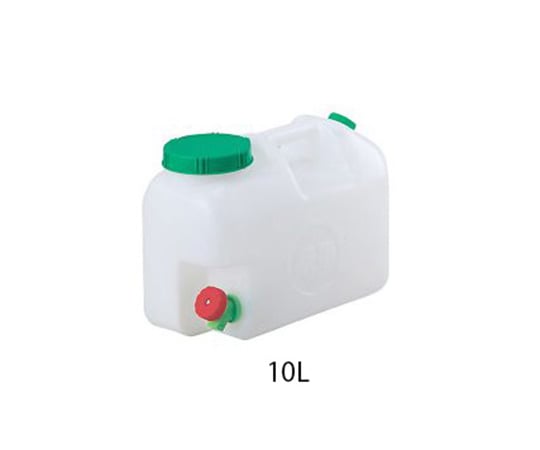4-2527-01　ヘンペイ瓶（活栓付）　10L