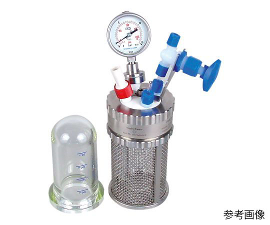 耐圧ガラス反応容器 ミニクレーブ 200mL PTFE200