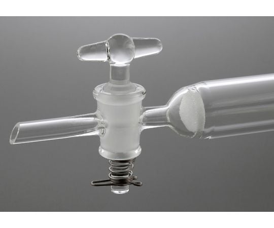 アズワン4-2665-04　クロマトグラフ管（摺合無し）　ガラスコックタイプ　φ20mm CHG-20F