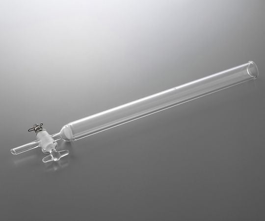 アズワン4-2665-05　クロマトグラフ管（摺合無し）　ガラスコックタイプ　φ26mm CHG-26F