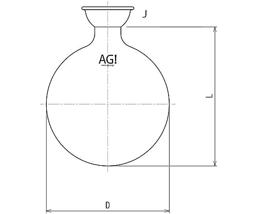 旭製作所4-2736-02　ロータリー受フラスコ　1000mL 3218-1000-G