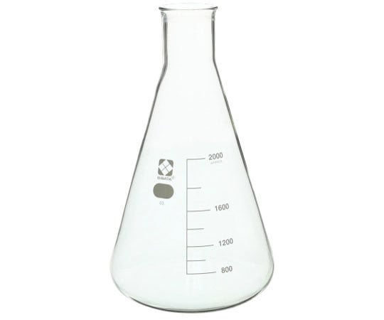 柴田科学4-2825-10　三角フラスコ　2000mL 010530-2000