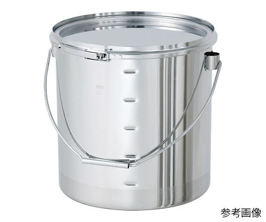 【食品衛生法適合】日東金属工業4-2941-03　目盛付き汎用容器　バンド式　10L CTLB-M-24