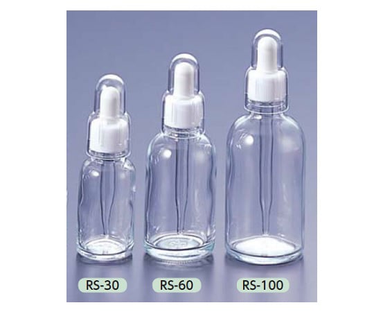 4-3022-03 スポイド瓶（丸型） RS-100 透明 100mL RS-100（透明）