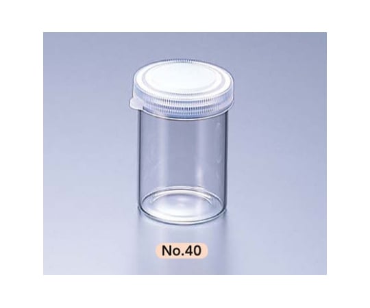 マルエム4-3023-03スナップカップ(サンプル瓶)No.4040mL【1箱(50本入)】(as1-4-3023-03)