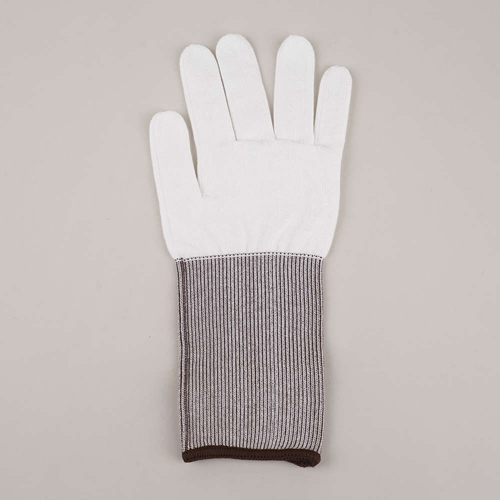 アズツール耐切創ロング手袋（レベル3・コート無）　茶　L