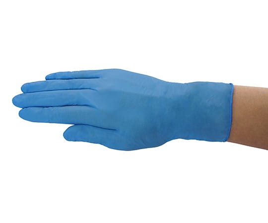 4-3213-01 ニトリル手袋（指先エンボス加工） 100枚入 青 Lサイズ PFNBR-L