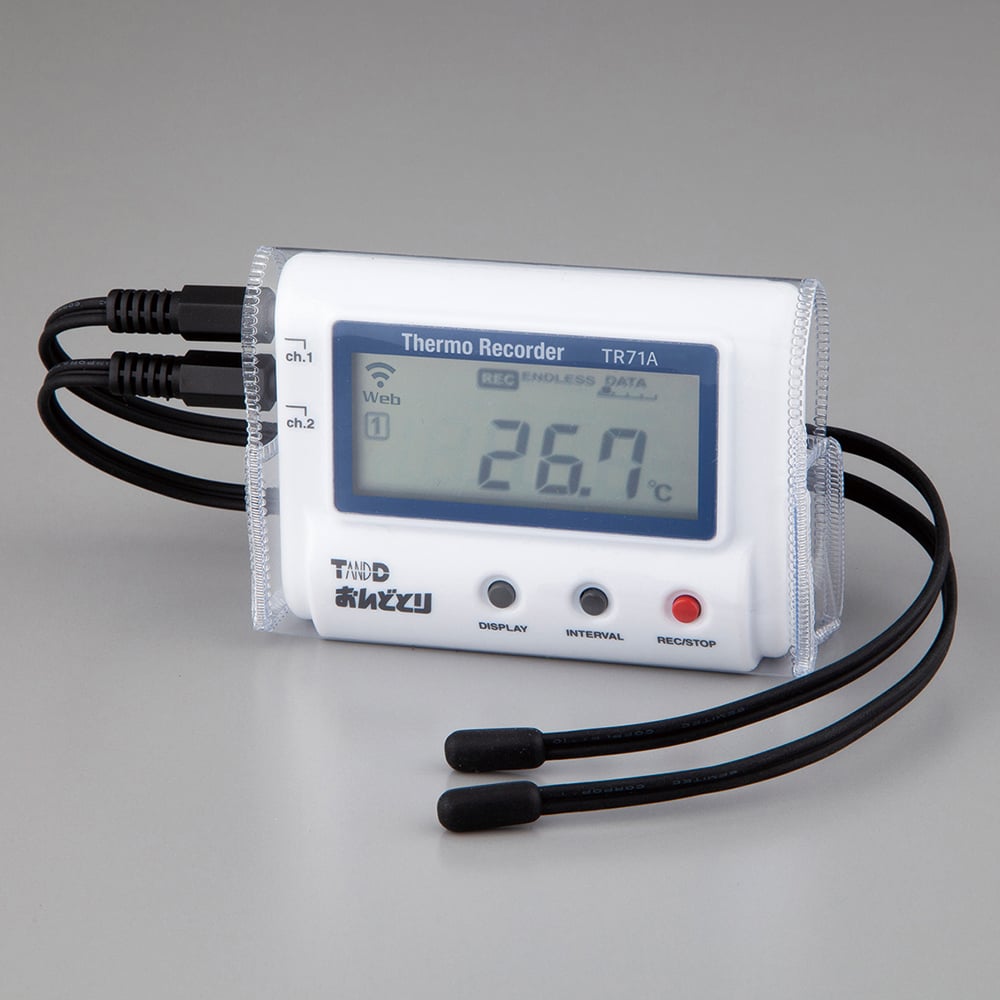 温度記録計（おんどとり・ビニールケース付き）　TR71A