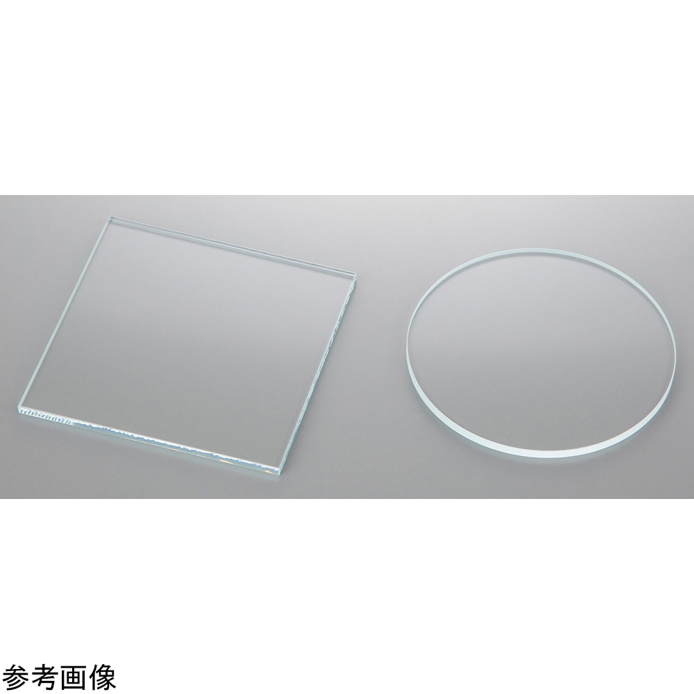 4-3548-01 高透過性ガラス板（オプティホワイト）100×100mm □100-3t