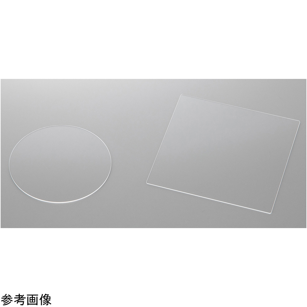 4-3558-02 光学ガラス板（BK-7両面研磨品）φ50mm 1箱（20枚入） ○50×1.0t