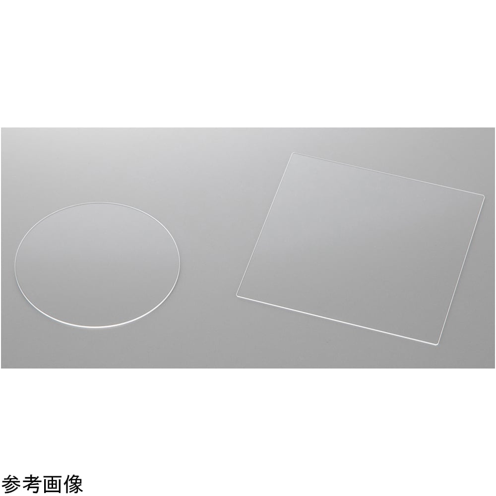 4-3562-02 光学ガラス板（BK-7両面研磨品）φ100mm 1箱（20枚入） ○100×1.0t