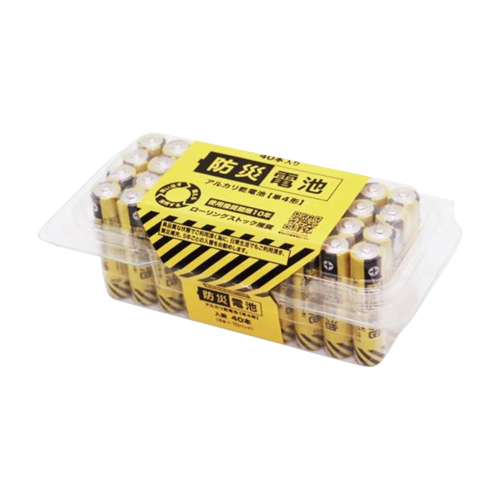 備蓄用アルカリ防災電池 単四形（ケース）1ケース（960本入）