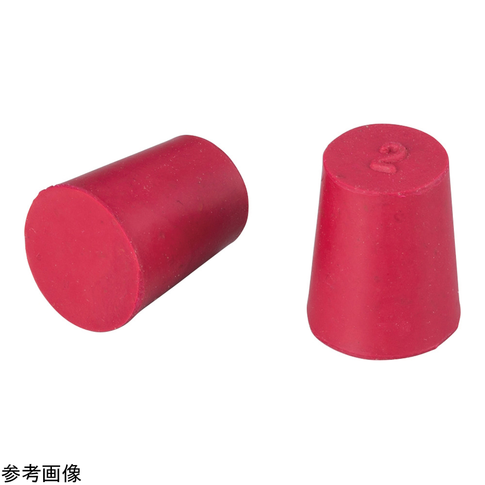 4-3693-07 赤ゴム栓 φ26.5（φ21）×27.5mm 4175.11