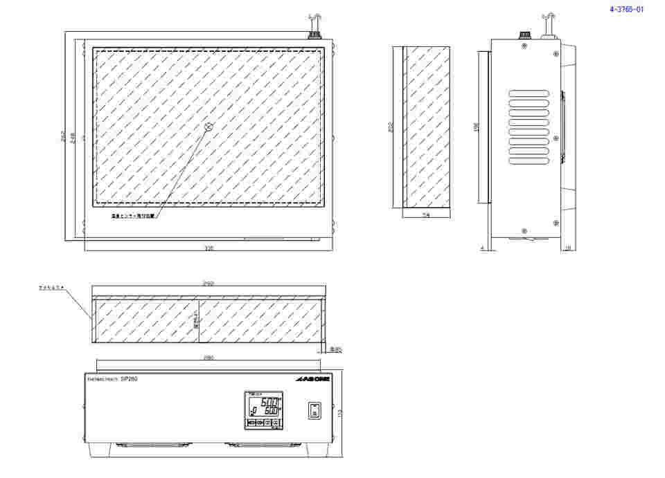 4-3765-01 サーモプレート SP280 【AXEL】 アズワン