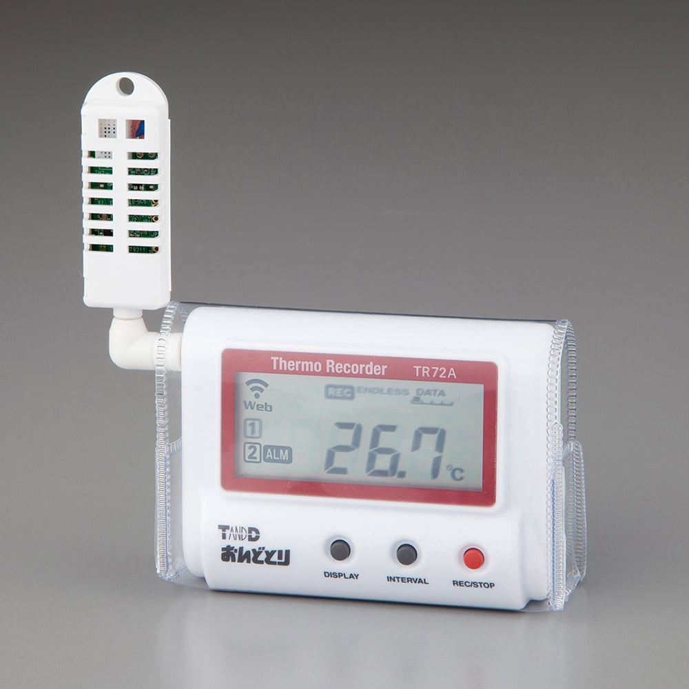温湿度記録計（おんどとり・ビニールケース付き） TR72A