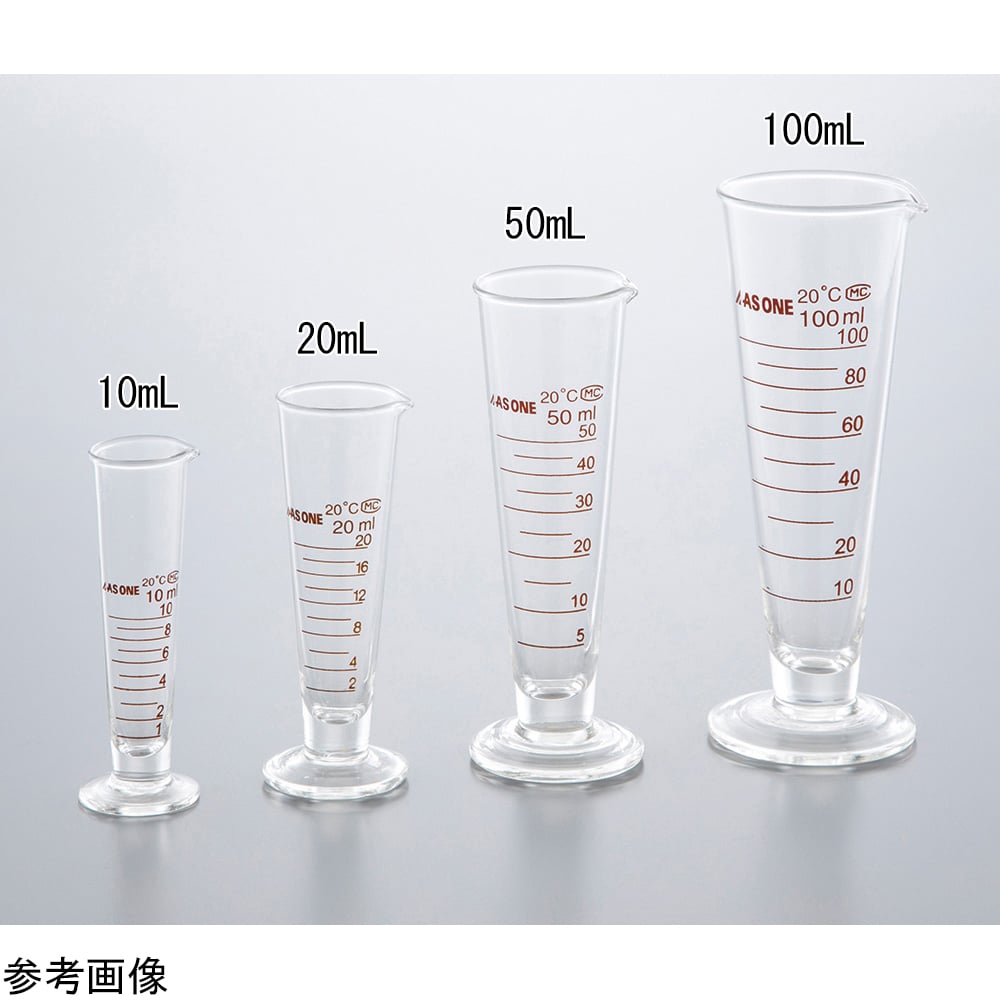 4-3860-01 液量計（硼珪酸ガラス）10mL MC010