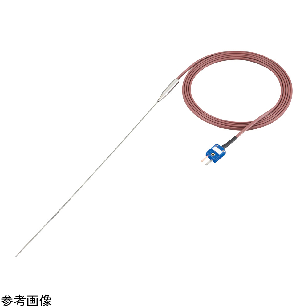 4-3887-01 T熱電対（シース型）オメガコネクタ φ1.0mm 300mm T-10300-C