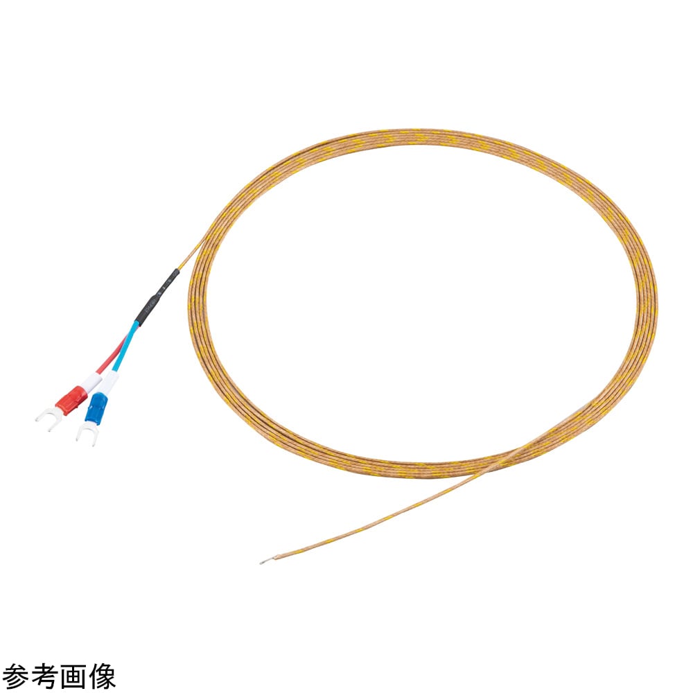4-3889-03 被覆K熱電対 ガラス被覆 φ0.5mm 3m DS-2000-0503-M4Y