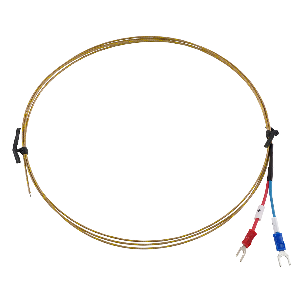 4-3890-02 被覆K熱電対 ガラス被覆 φ0.25mm 2m DS-2000-0252-M4Y