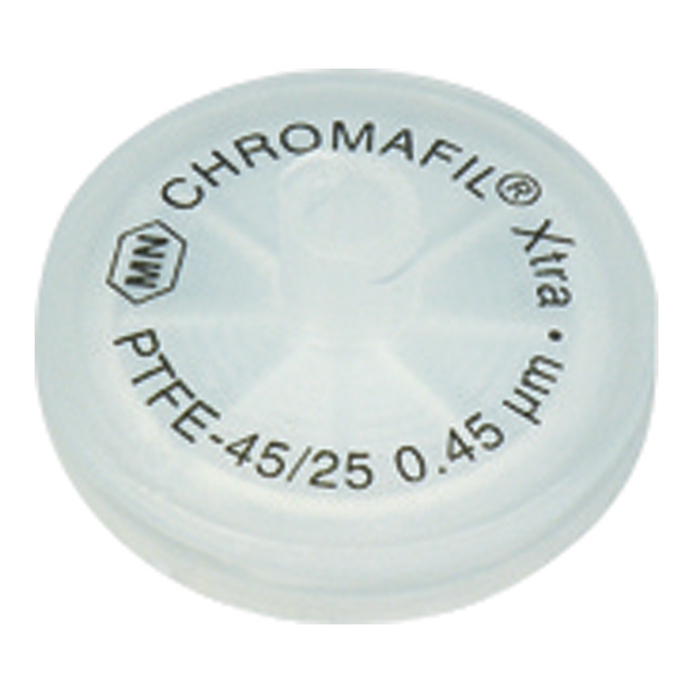 透明・透明　1箱(100個入)-　100個入　729015　シリンジフィルター（疎水性PTFE・CHROMAFIL）0.45um　φ3mm