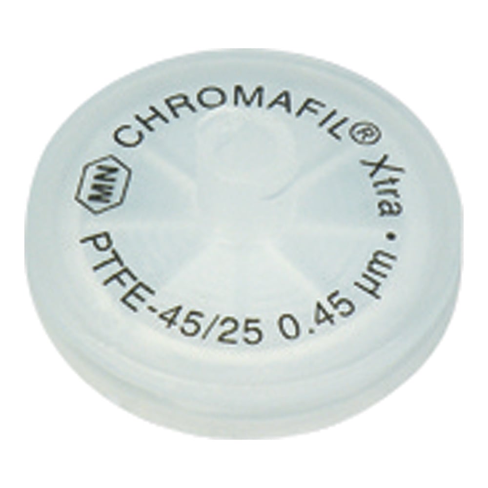 シリンジフィルター（疎水性PTFE・CHROMAFIL）0.45um φ25mm 透明 100個入