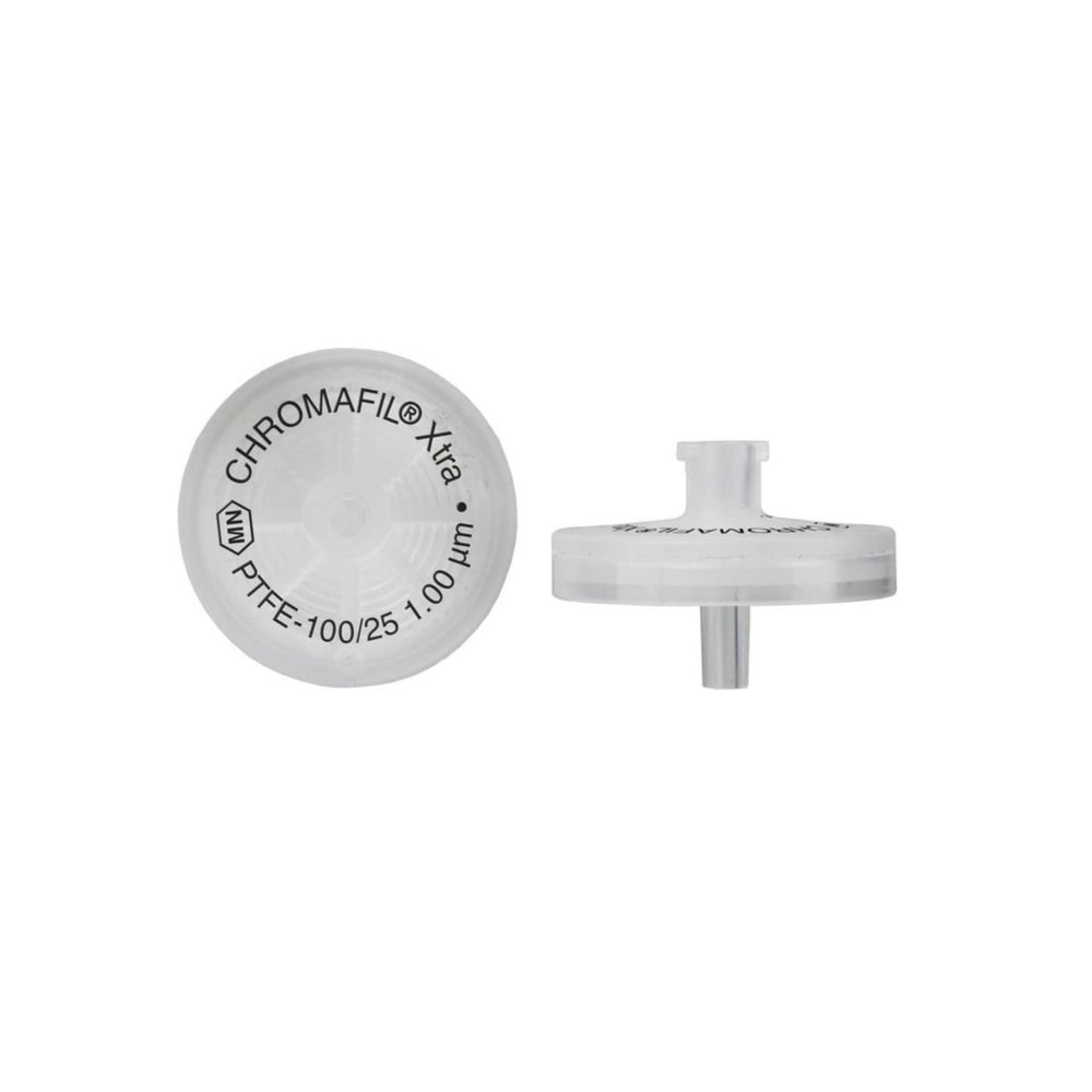 シリンジフィルター（疎水性PTFE・CHROMAFIL）1um φ25mm 透明 100個入