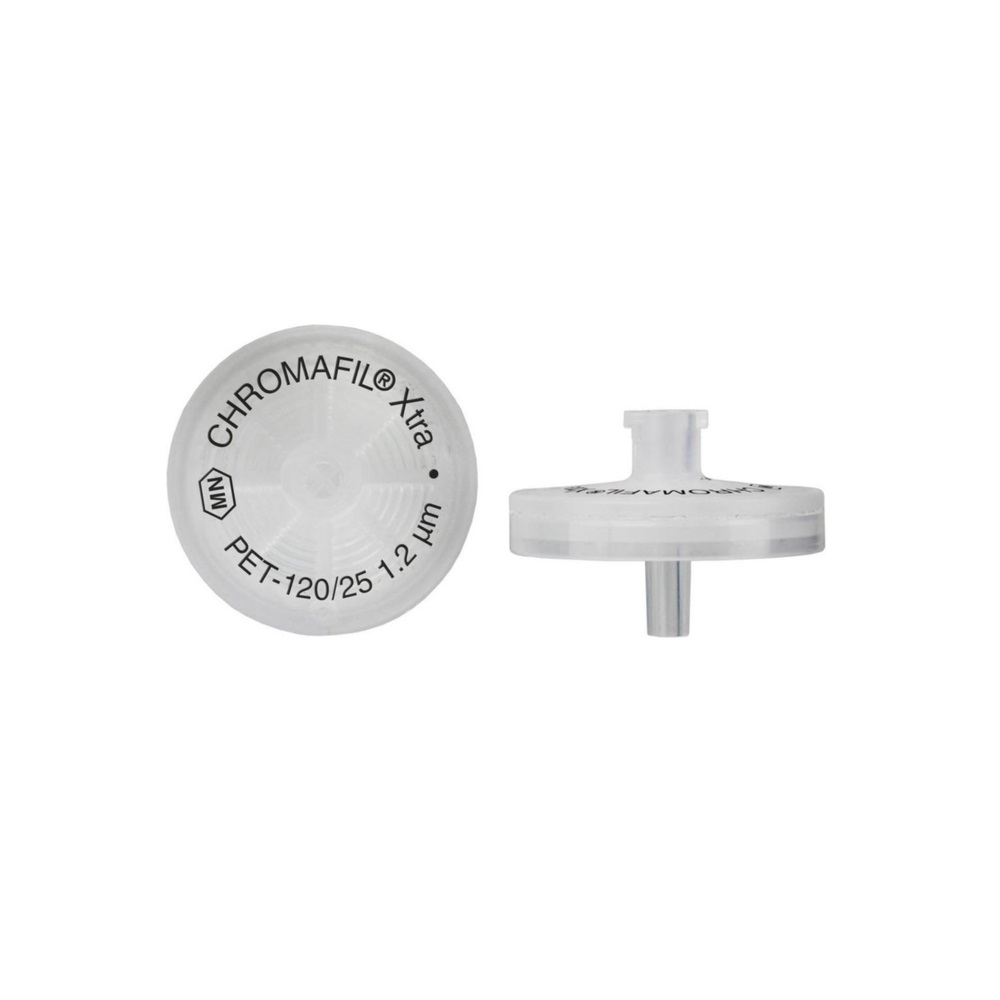 シリンジフィルター（PET・CHROMAFIL）1.2um φ25mm 親水性 ナチュラル 100個入