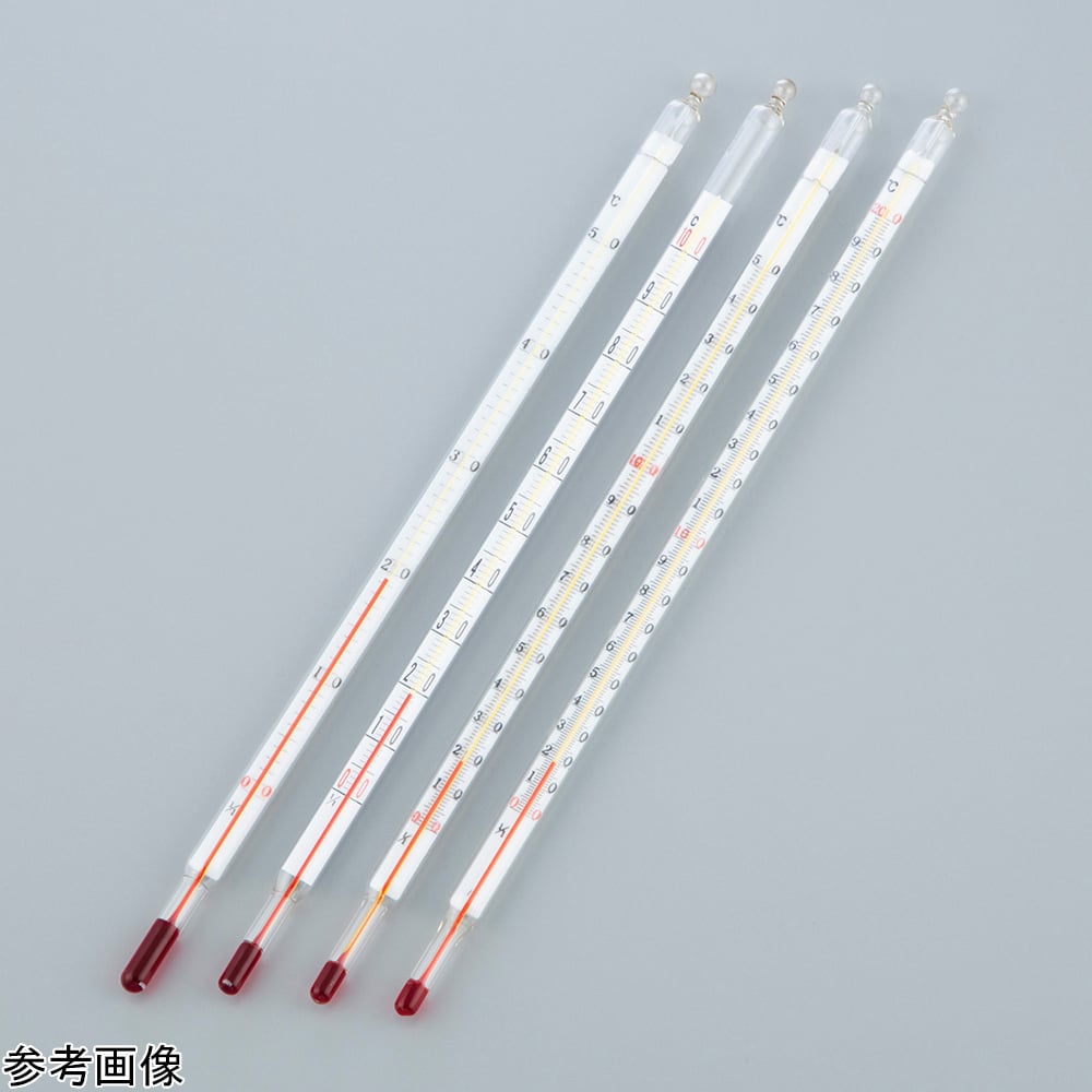 4-4616-03 赤液二重管温度計 0～150℃ JC-2003